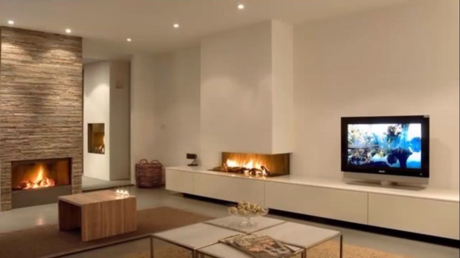 Камин с телевизором