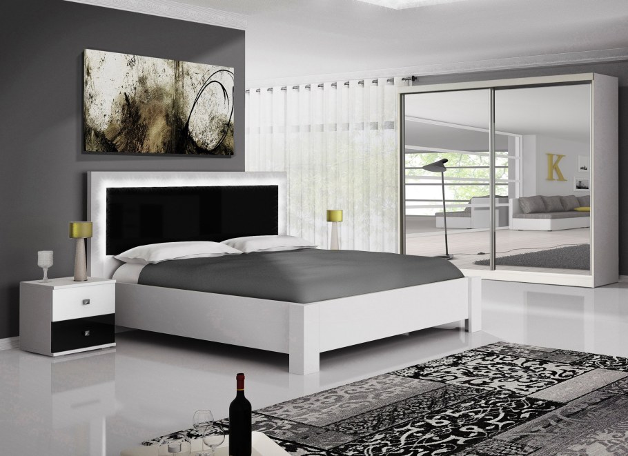 Спальня белый глянец