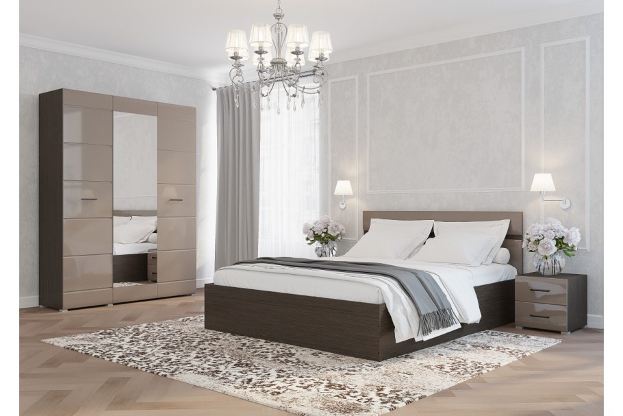 Нэнси белый глянец (Горизонт) спальня