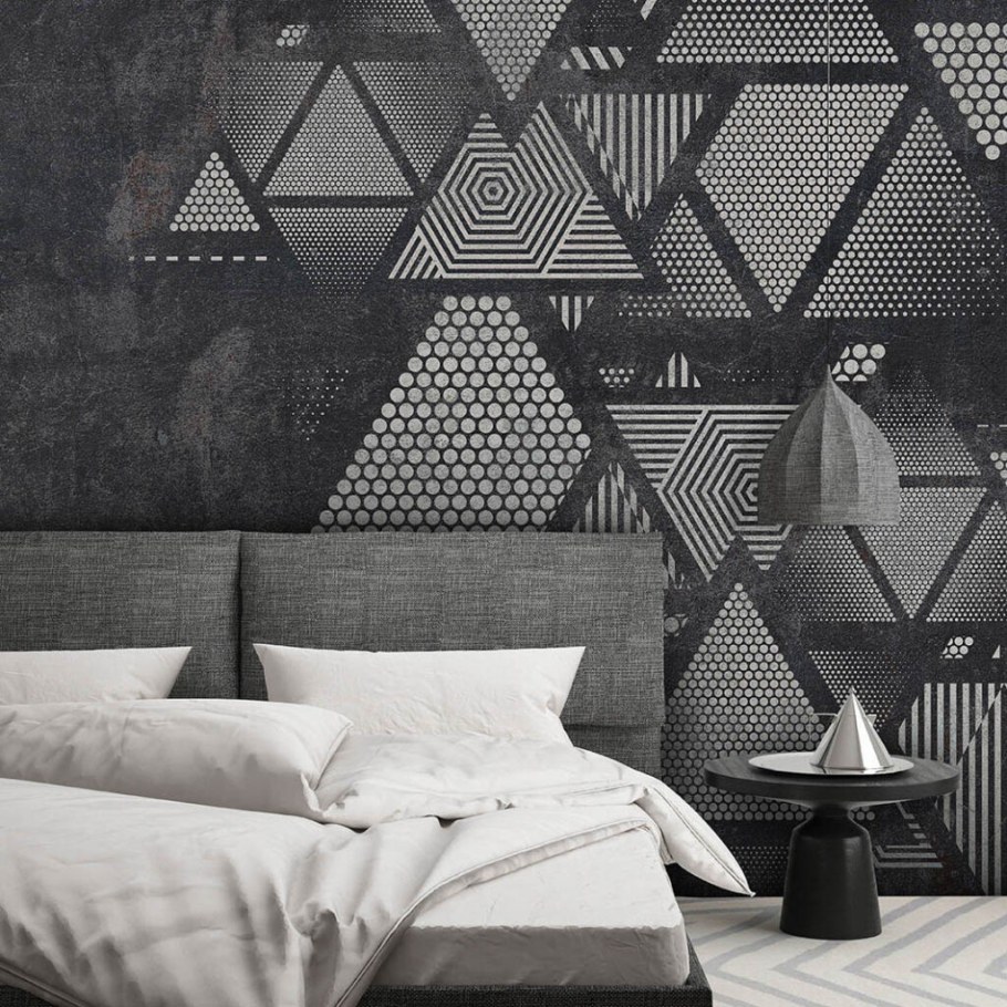 Геометрический орнамент на стене