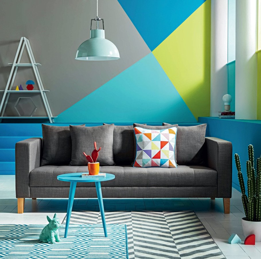 Градиентное сочетание в интерьере