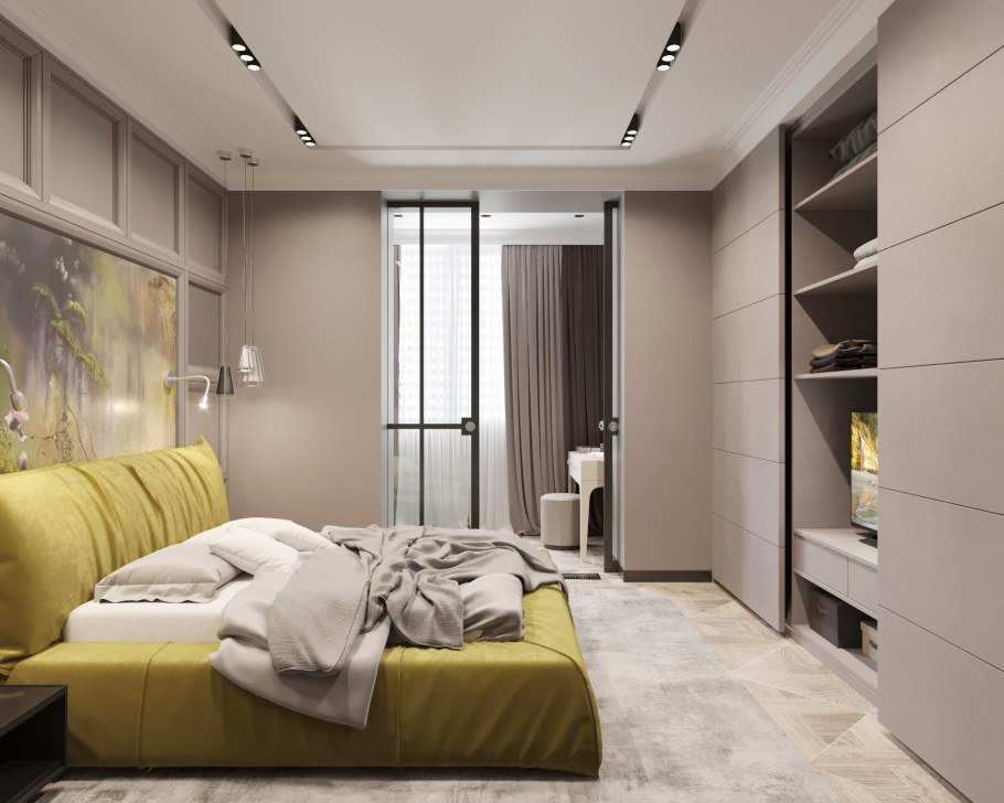 Спальня в двухкомнатной квартире