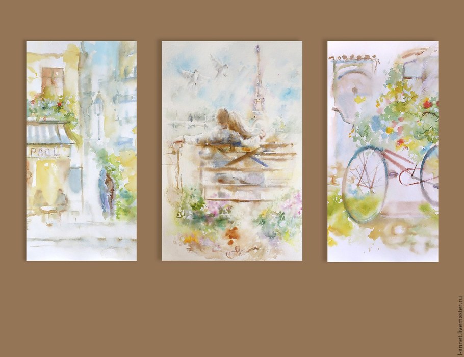 Акварельный триптих