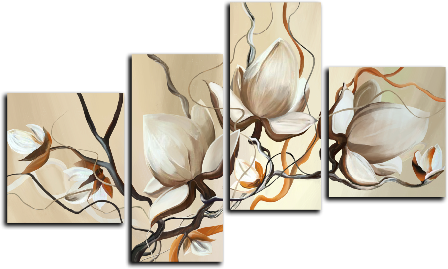 Триптих в интерьере