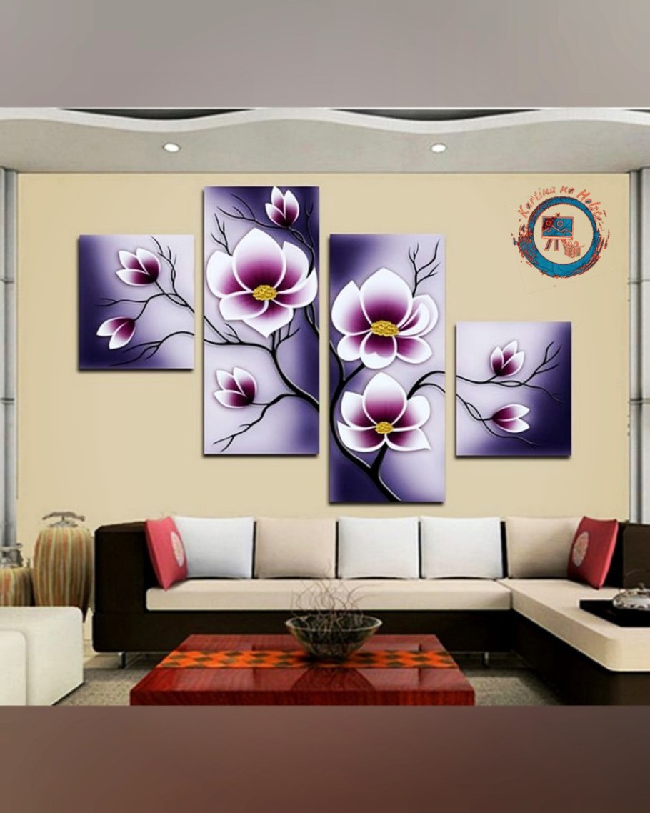 Модульное панно в интерьере