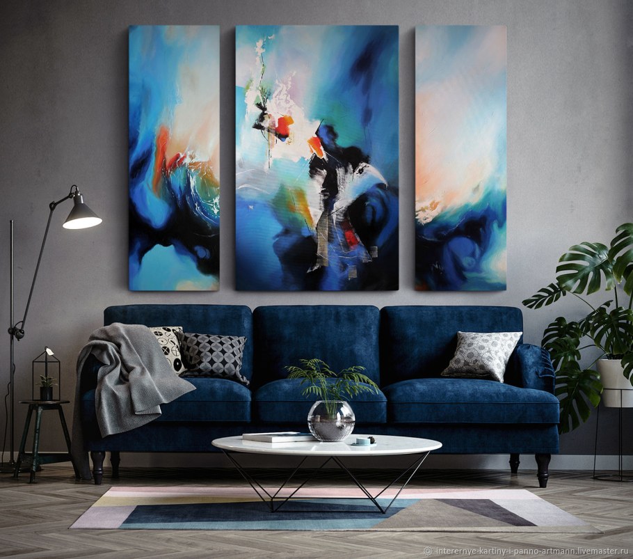 Интерьерная живопись триптих