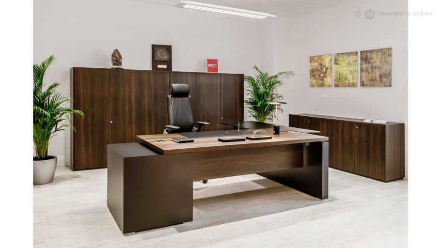 Мебель VP_Chicago n стол руководителя 190 темн. Дуб