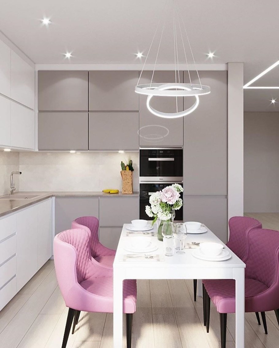 Интерьер кухни 14м2