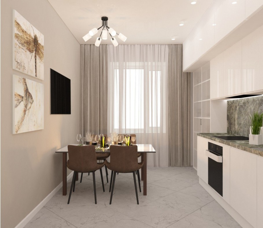 Интерьер кухни 10 кв.м