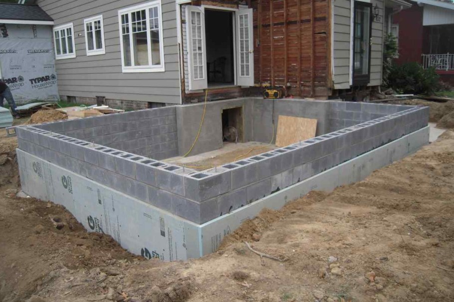 Столбчато ленточный фундамент под пеноблоки