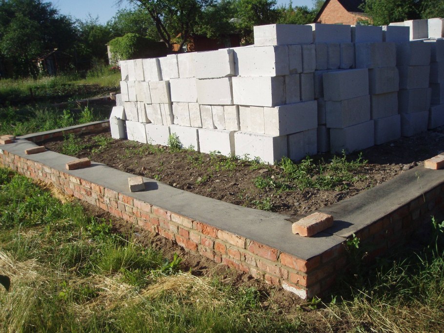 Фундамент для пеноблоков