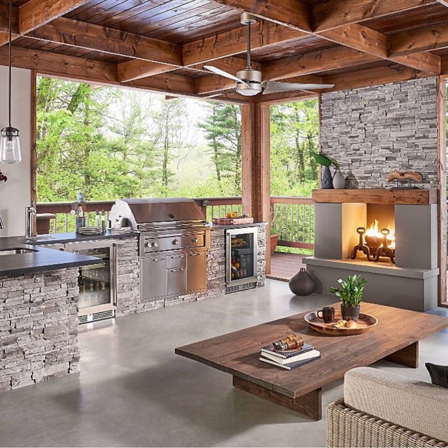 Красивые летние кухни