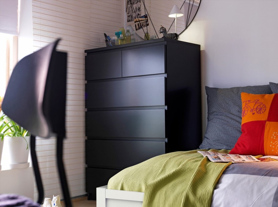 Комод ikea МАЛЬМ 6 ящиков 123х80