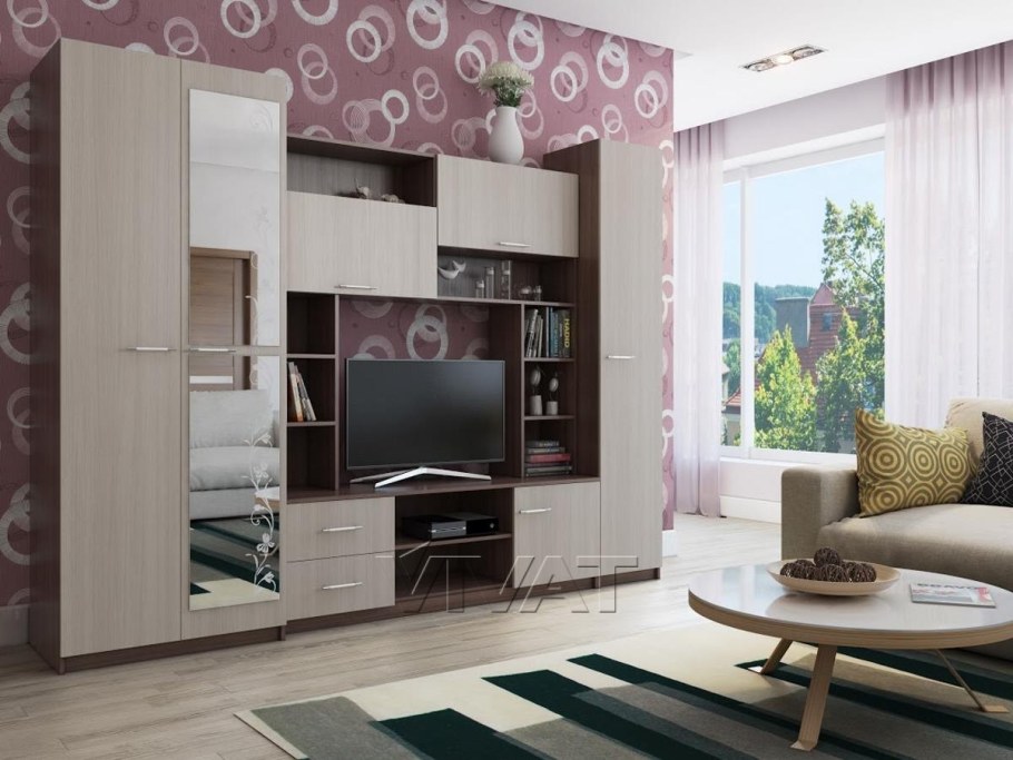 Стенка марта-11 ясень шимо темный шимо светлый