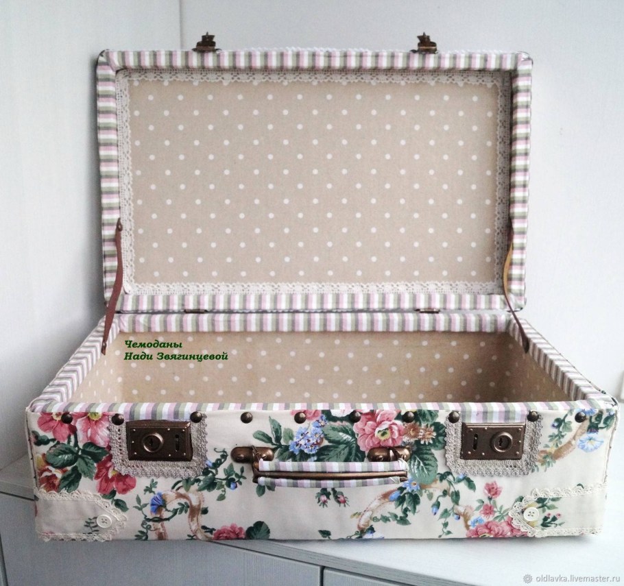 Декор старых чемоданов