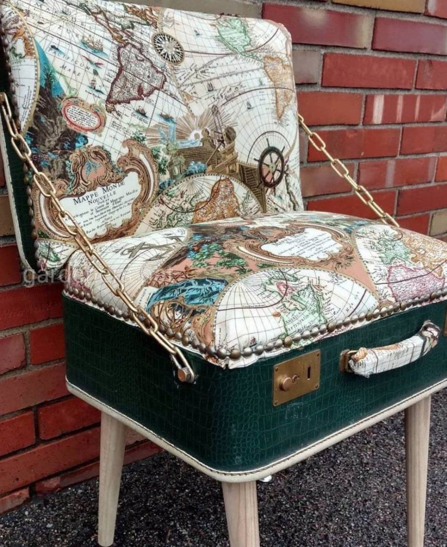 Декор старых чемоданов