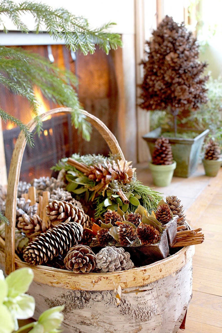 Композиция из шишек