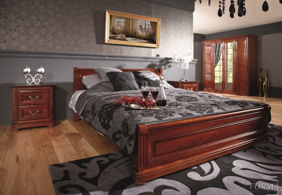 Мебель для спальни красное дерево