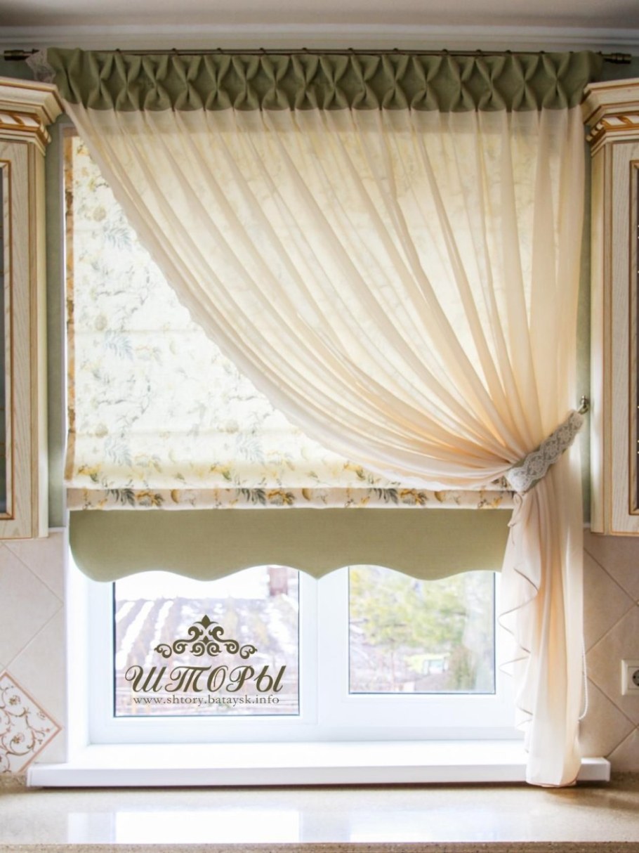 Римская штора на кухню