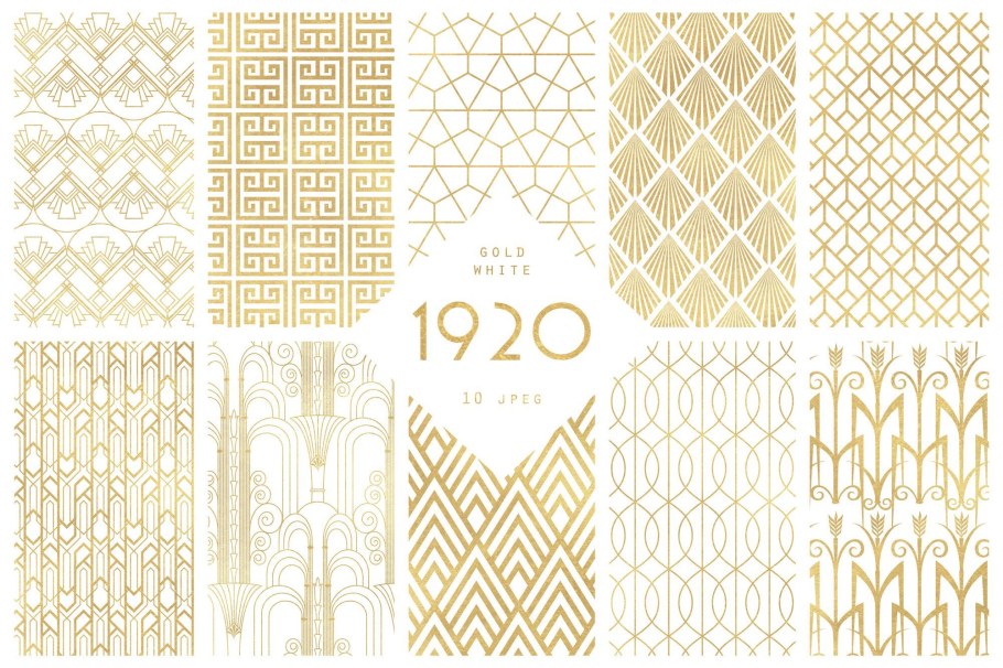 Паттерн арт деко вектор