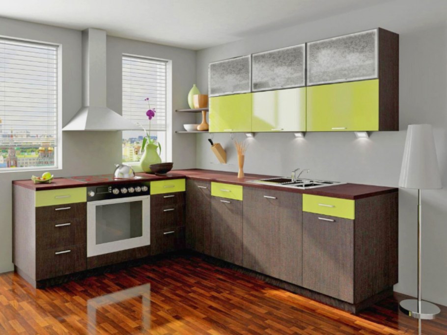 Кухонные гарнитуры комбинированные цвета