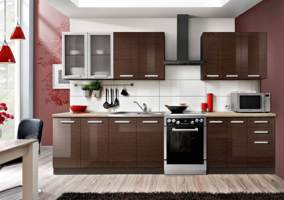 Кухонный гарнитур цвет венге