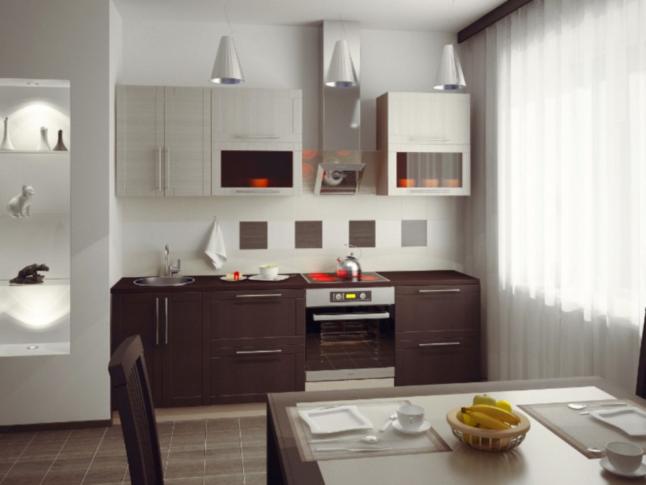 Кухня шоколад Леруа Мерлен