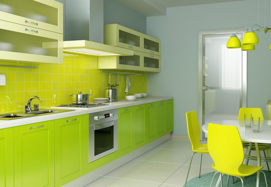 Кухни салатовые