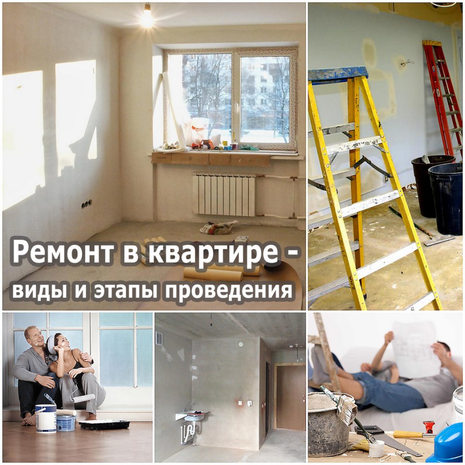 Этапы выполнения ремонта в квартире