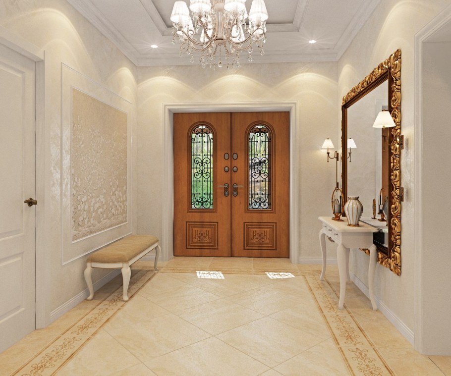 Шикарные прихожие в частном доме