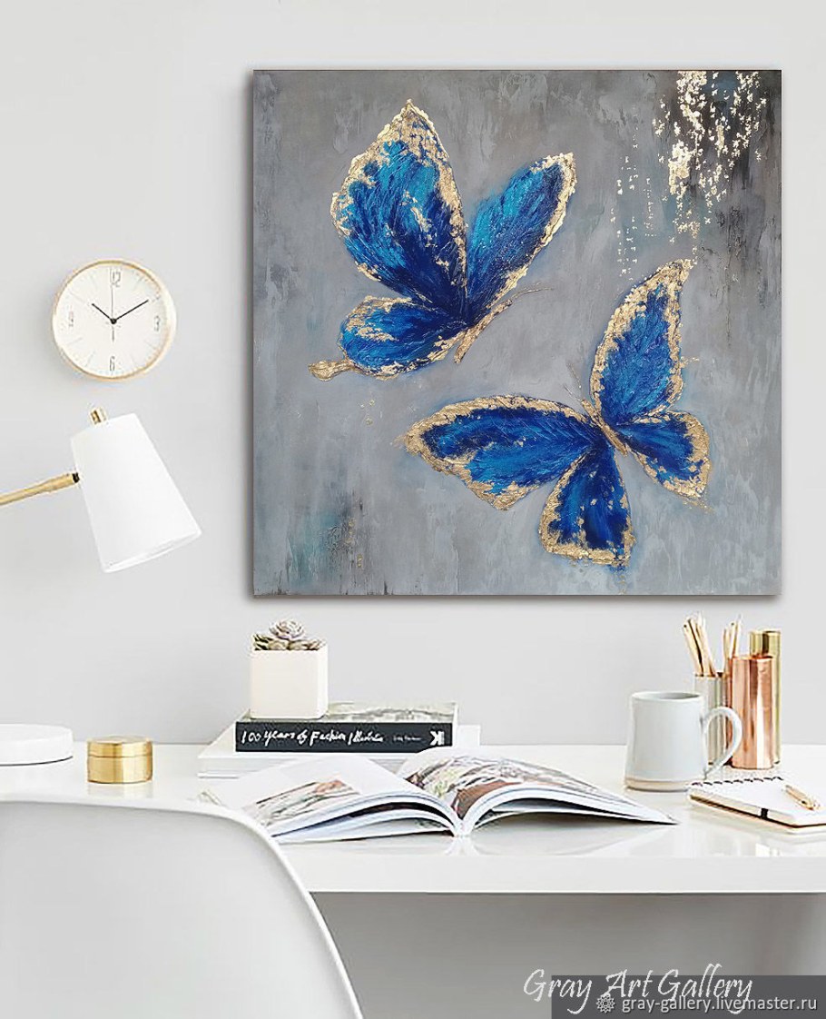 Интерьерный холст бабочка