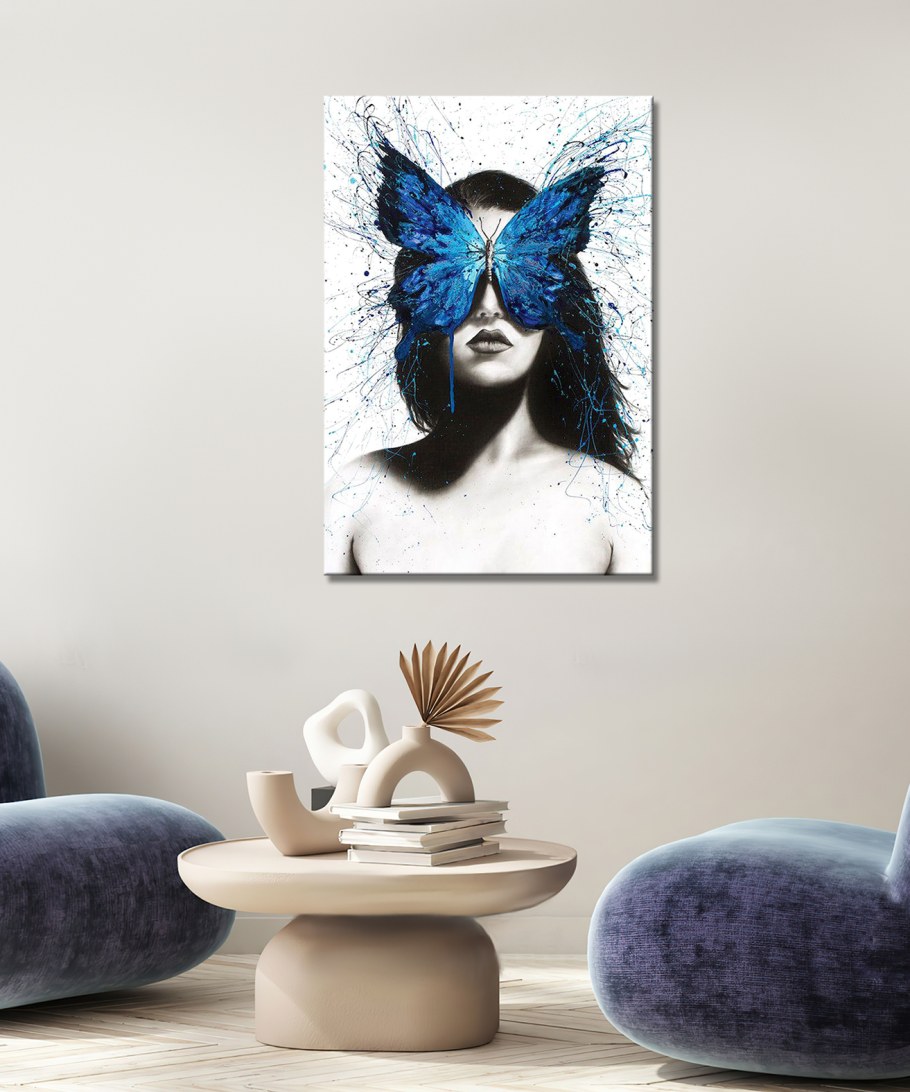 Картины с бабочками в интерьере