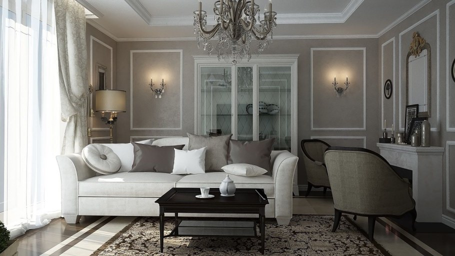Гостиная Неоклассика Италия Кристофер Гай