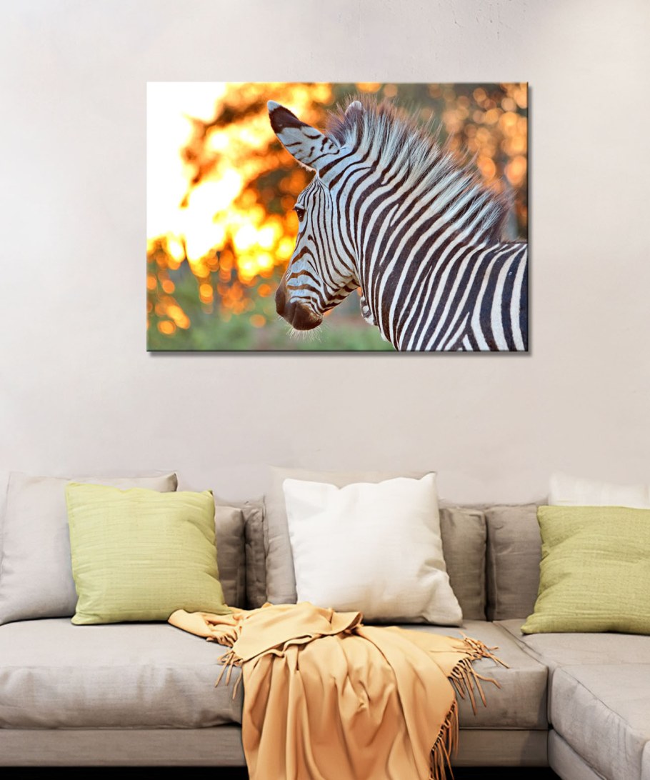 Картина Зебра икеа в интерьере