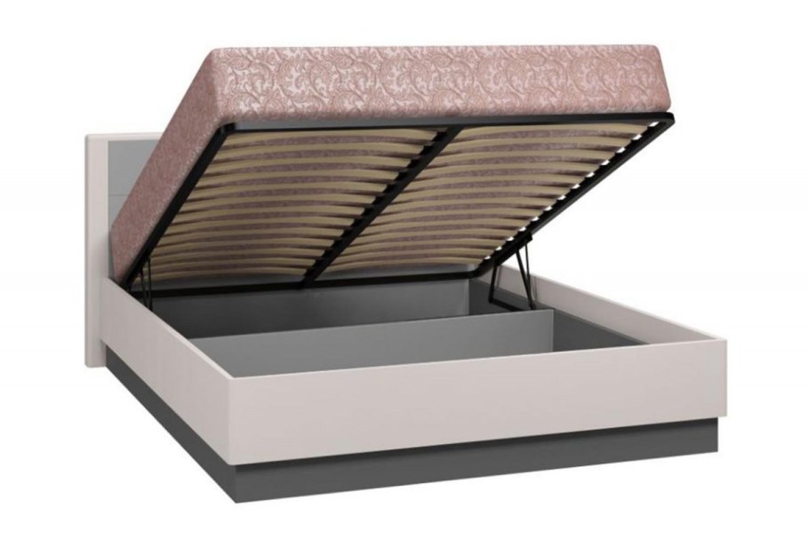 Кровать Вива Браво мебель белый глянец