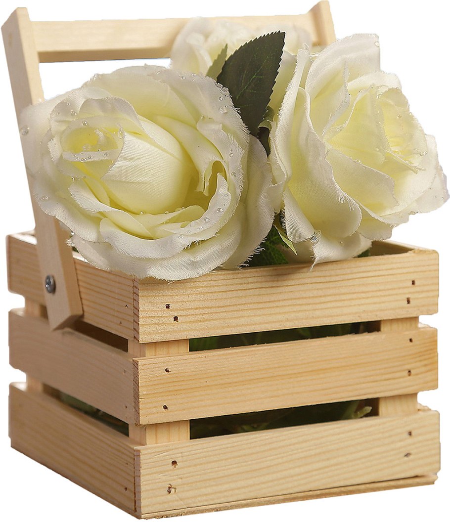 Деревянное кашпо для цветов