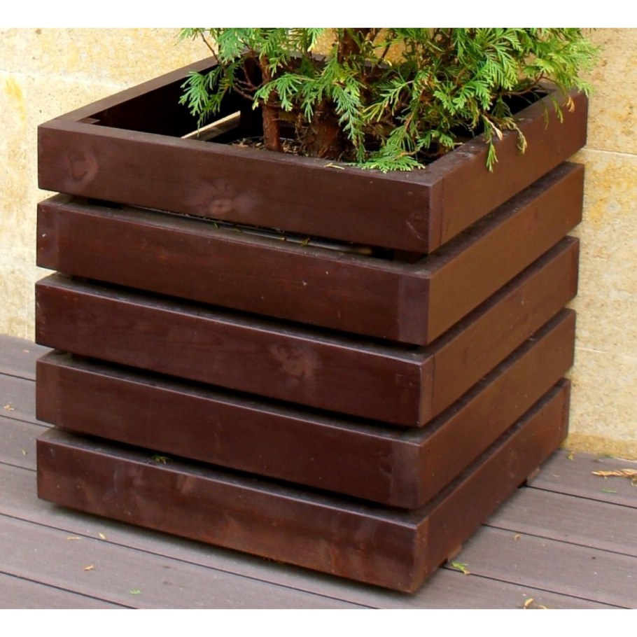 Кашпо деревянное