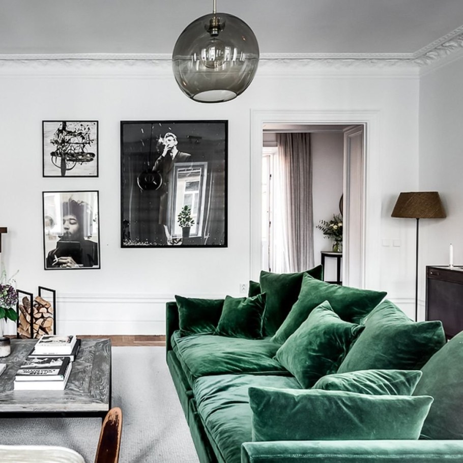 Изумружный ж Ван в интерьере