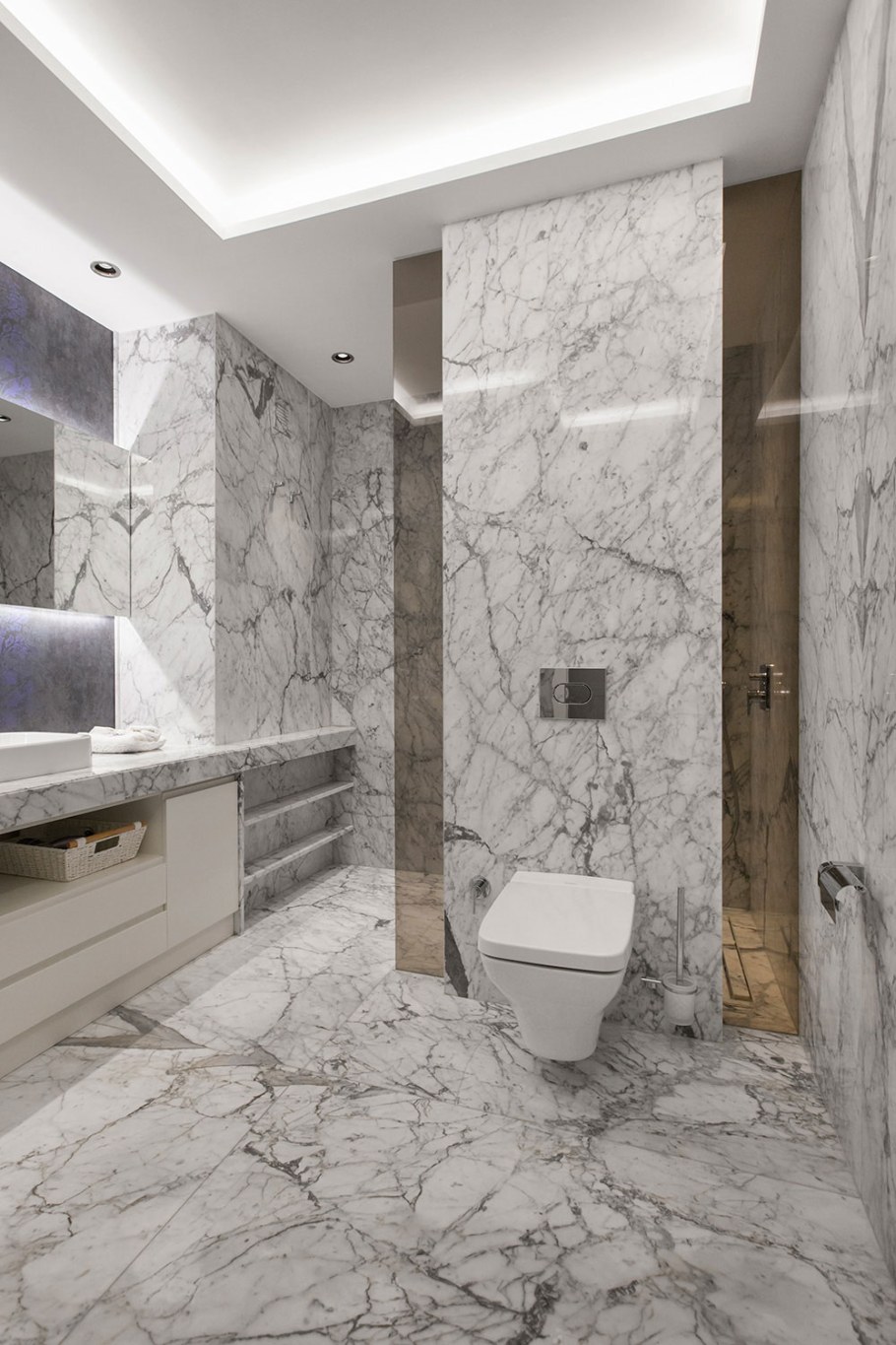 Туалет мрамор