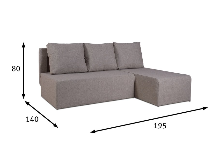 Угловой диван габариты Хоф