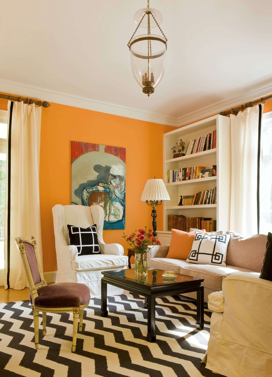 Горчичный цвет в интерьере