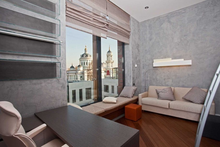 Венецианская штукатурка под бетон стиль лофт