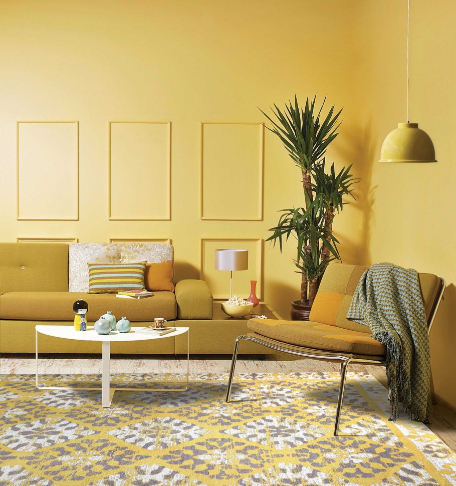 Интерьер в желтых тонах