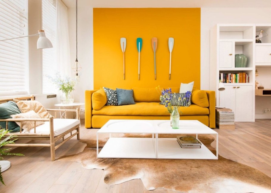 Желтый интерьер