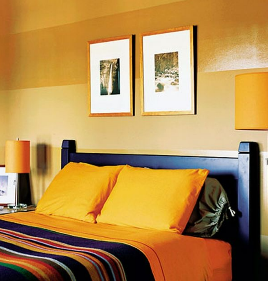 Цвет стен охра