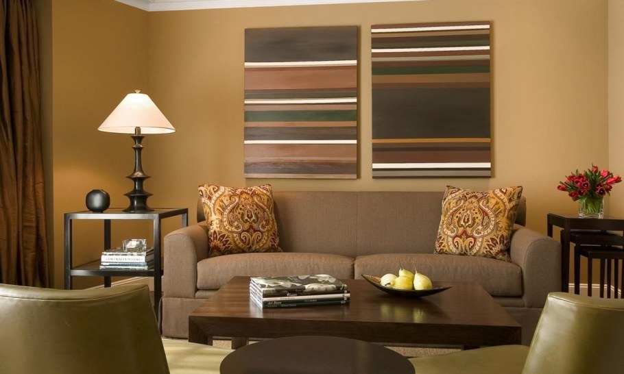 Коричневый интерьер