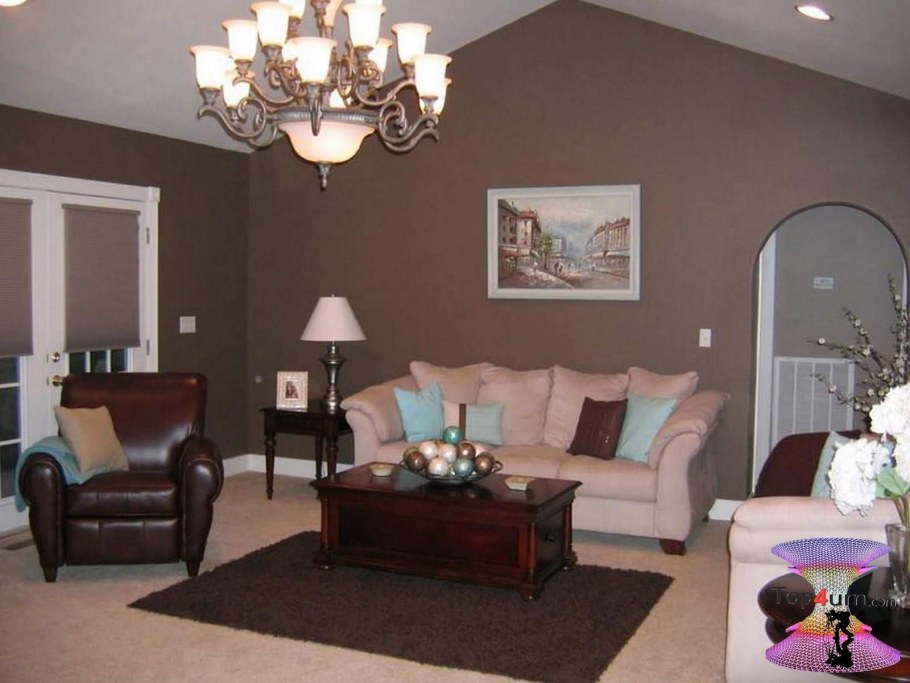 Коричневые стены