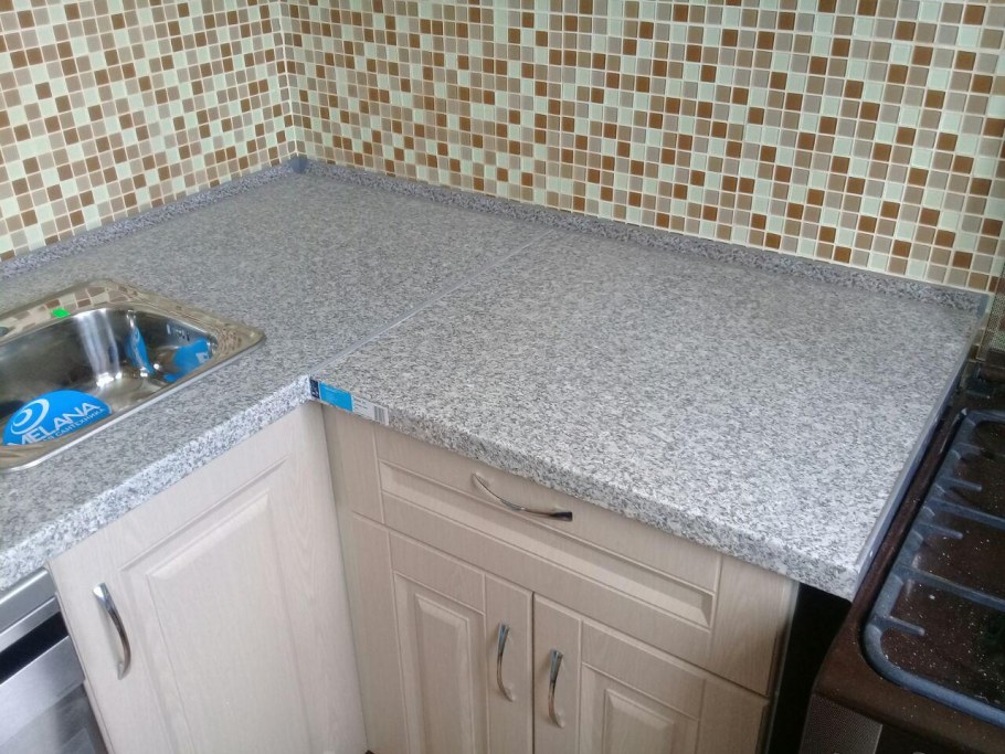 Еврозапил столешницы с прямым углом