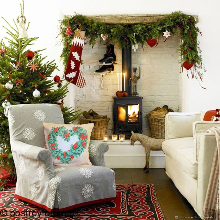 Рождественский интерьер