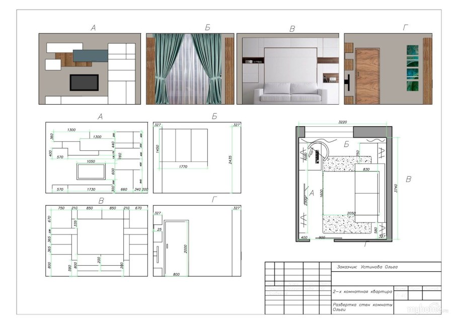 Мебель для разверток архикад